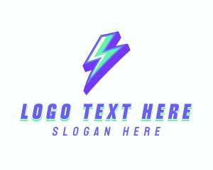 Thunder Bolt Electric logo design