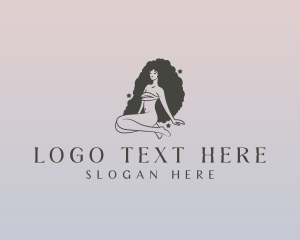 Stretch - Nude Lady Goddess logo design