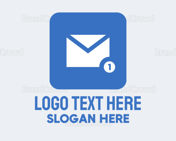 Blue Social Media Messaging App Logo