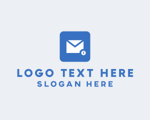 Blue Social Media Messaging App Logo