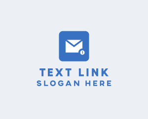 Sms - Blue Social Media Messaging App logo design