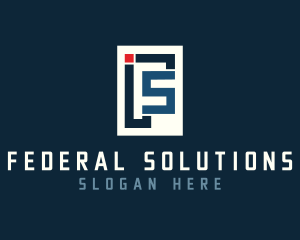 Business Company Letter FS logo design