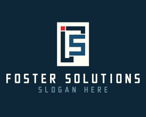 Business Company Letter FS logo design