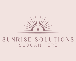 Dawn - Sun Ray Horizon logo design