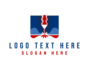 Laser - Laser Cutter Machinery logo design