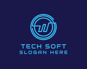 Software - Cyber Software Letter W logo design