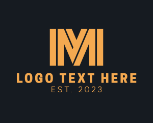 Modern Minimalist Letter M logo design