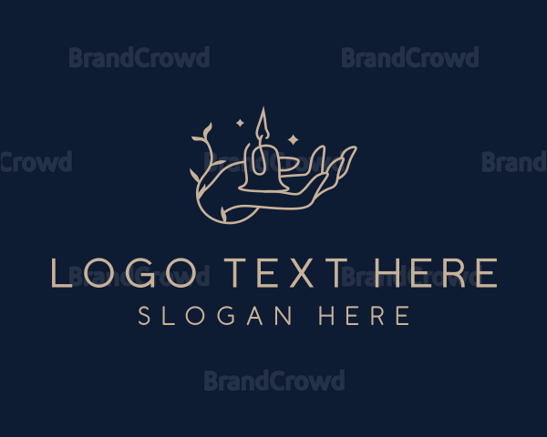 Candle Light Hand Logo