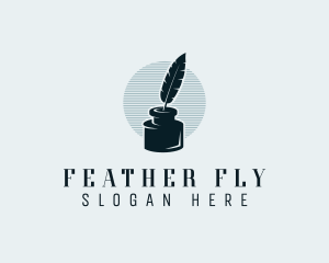 Feather Ink Writer logo design