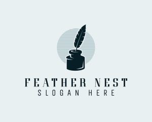 Feather Ink Writer logo design