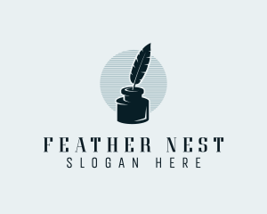 Feather - Feather Ink Writer logo design