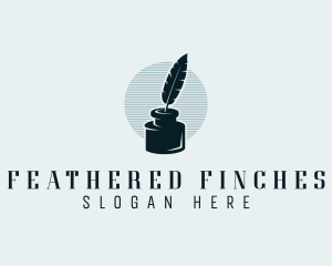 Feather Ink Writer logo design