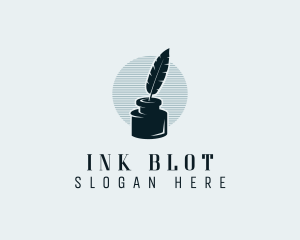 Feather Ink Writer logo design