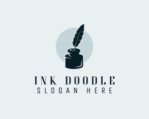 Feather Ink Writer logo design