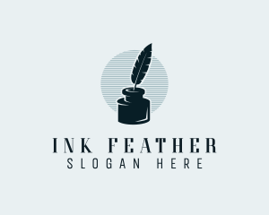 Feather Ink Writer logo design