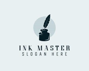 Feather Ink Writer logo design