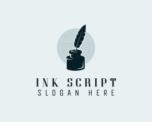 Feather Ink Writer logo design