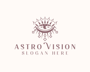 Cosmic Boho Eye logo design