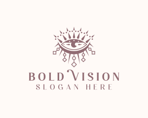 Cosmic Boho Eye logo design