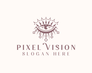 Cosmic Boho Eye logo design