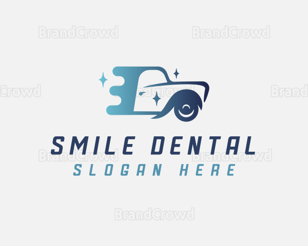 Sparkling Auto Car Washing Logo