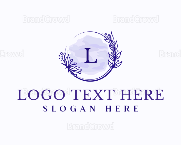 Floral Wedding Event Logo