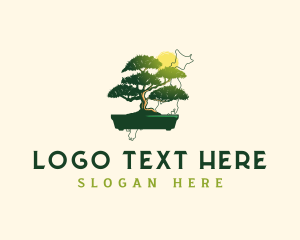 Map - Bonsai Tree Japan logo design