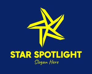 Bright Yellow Star logo design