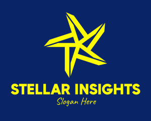 Bright Yellow Star logo design