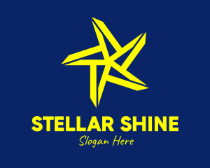 Bright Yellow Star logo design