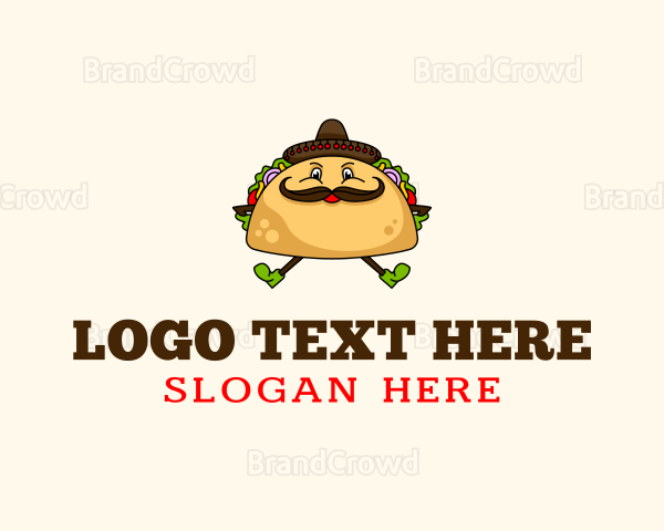 Mexican Taco Tortilla Logo