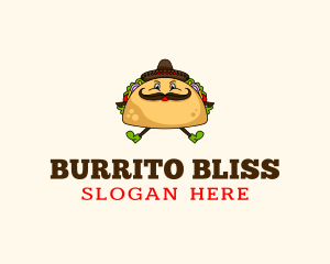 Burrito - Mexican Taco Tortilla logo design
