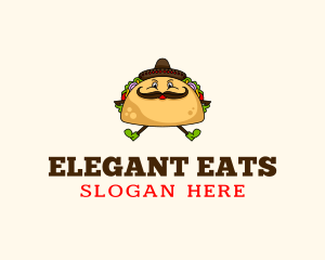 Mexican Taco Tortilla logo design