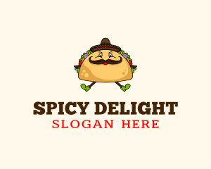Salsa - Mexican Taco Tortilla logo design