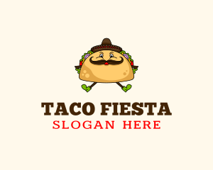 Mexican Taco Tortilla logo design