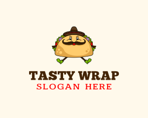 Burrito - Mexican Taco Tortilla logo design