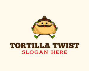 Tortilla - Mexican Taco Tortilla logo design