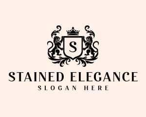 Elegant Lion Insignia logo design