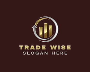 Trader - Financial Graph Consultant logo design