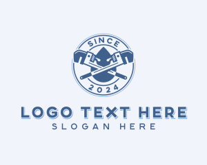 Maintenance - Pipe Wrench Plumber logo design