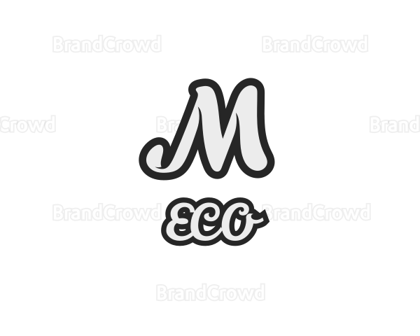 Generic Stylish Cursive Letter M Logo