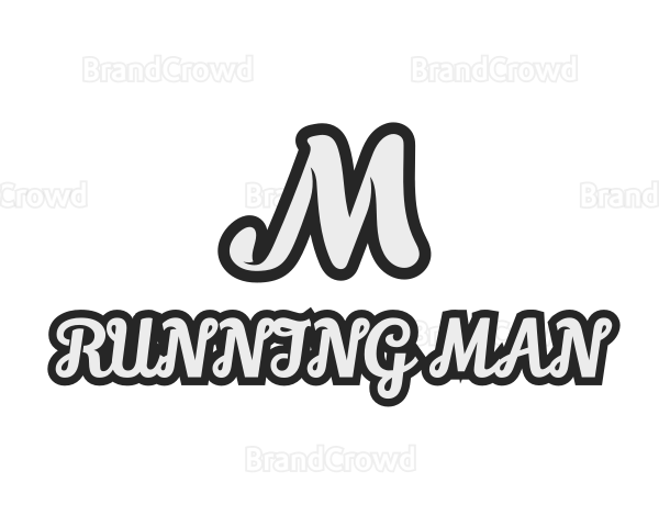 Generic Stylish Cursive Letter M Logo