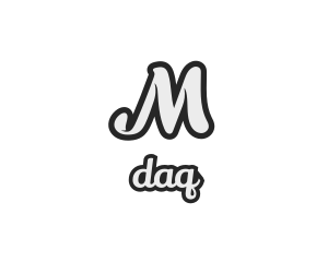 Generic Stylish Cursive Letter M Logo