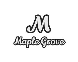 Generic Stylish Cursive Letter M logo design