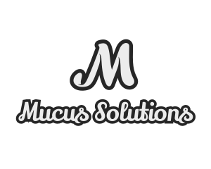 Generic Stylish Cursive Letter M logo design