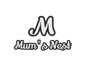 Generic Stylish Cursive Letter M logo design