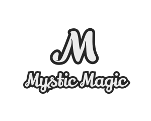 Generic Stylish Cursive Letter M logo design