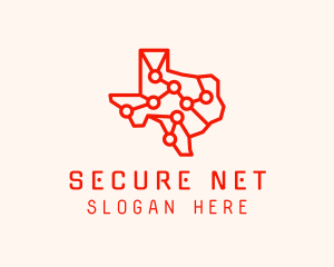 Vpn - Texas Network Technology logo design