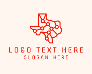 Telecommunication - Texas Network Technology logo design
