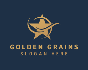 Golden Star Agency logo design